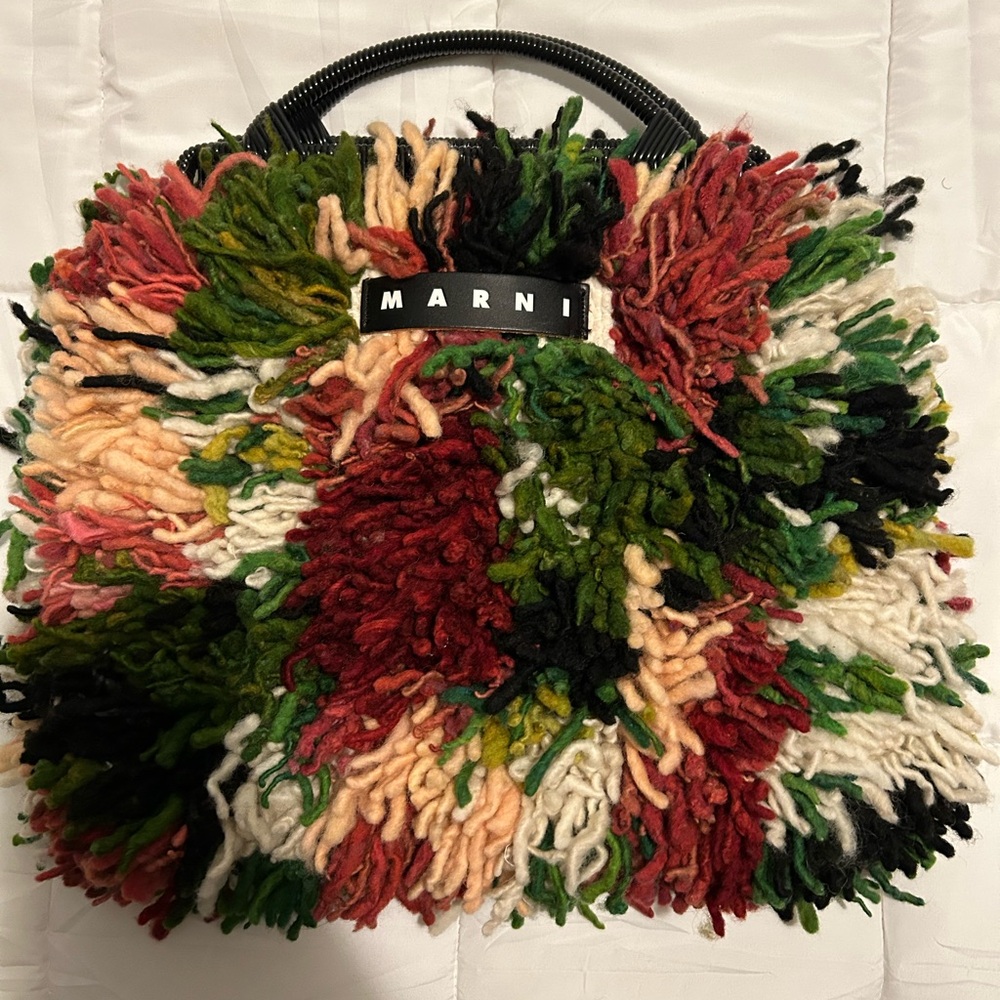 Marni Colorful Wool Tote Bag